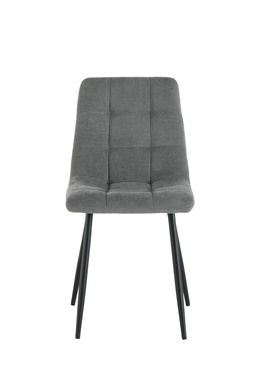 Dining chair RIA GREY 55*46*89 (dining chair, back and seat made of designer fabric, cream metal legs).(29867)