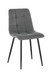 Cтілець обідній RIA GREY 55*46*89 (обідній стілець, спинка та сидіння дизайнерська тканина, кремові металеві ніжки) (29867)
