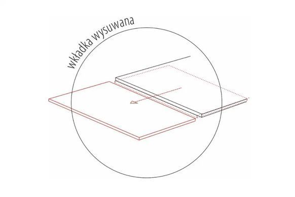 Masă de dining GENESIS NEGRU MAT cu FRASIN și NEGRU MAT (CERAMICĂ/MDF/METAL) 180(240)&times;90 cm