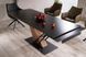 Masă de dining GENESIS NEGRU MAT cu FRASIN și NEGRU MAT (CERAMICĂ/MDF/METAL) 180(240)&times;90 cm