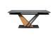 Masă de dining GENESIS NEGRU MAT cu FRASIN și NEGRU MAT (CERAMICĂ/MDF/METAL) 180(240)&times;90 cm