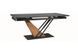 Masă de dining GENESIS NEGRU MAT cu FRASIN și NEGRU MAT (CERAMICĂ/MDF/METAL) 180(240)&times;90 cm