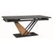 Masă de dining GENESIS NEGRU MAT cu FRASIN și NEGRU MAT (CERAMICĂ/MDF/METAL) 180(240)&times;90 cm