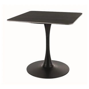 Masă de dining ESPERO II NEGRU MAT cu NEGRU MAT (CERAMICĂ/METAL) 80&times;80 cm