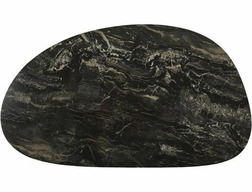 Măsuță de cafea BELLO A NEGRU VULCANO cu CUPRU (STICLĂ + CERAMICĂ/METAL) 140&times;80 cm
