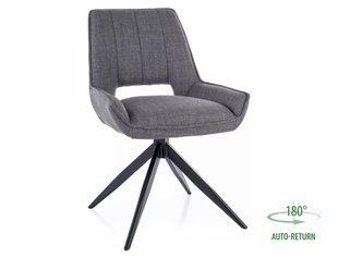 Scaun de dining TELLO BJORN(FRAME BLACK/GRAY 13) 54*46*84 cm