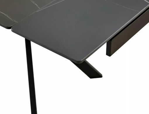 Masă de dining IMPERIA NEGRU MAT (CERAMICĂ/METAL) 180(240)&times;90 cm