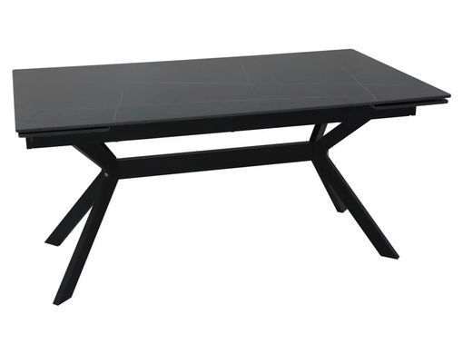 Masă de dining IMPERIA NEGRU MAT (CERAMICĂ/METAL) 180(240)&times;90 cm