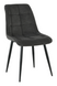 Dining chair VITO GREY-2 51*60*90 (dining chair, back and seat made of designer fabric, black metal legs).(29863)