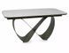 Masă de dining INFINITY CERAMIC BEJ cu CUPRU (STICLĂ SECURIZATĂ/CERAMICĂ/METAL) 160(240)&times;95 cm