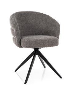 Scaun de dining ORES (FRAME BLACK/GRAY TAP. 252)