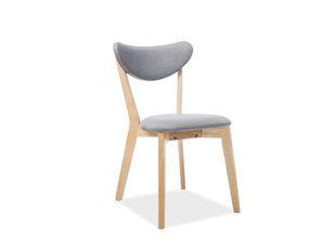 Scaun de dining BRANDO (FRAME OAK/GRAY TAP. 130) 45*40*76 cm