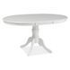 Masă de dining OLIVIA ALB (MDF/LEMN) 106(141)&times;106 cm