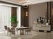 Set de living ZURICH(Masă, 6 scaune, comodă și oglinda)