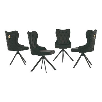 Dining chair CAMELIA (swivel) 48*49*94, black(29957)