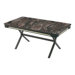 Dining table CAMELIA BLACK MARBLE 170*90*76(29956)