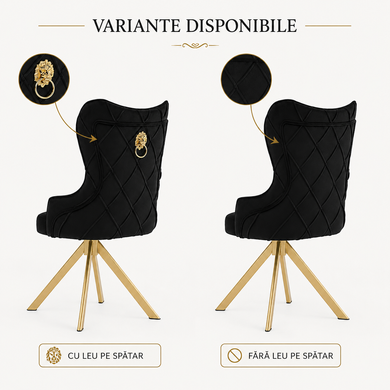 Scaun de sufragerie CAMELIA ML 28 (pitant) 48*49*94, negru