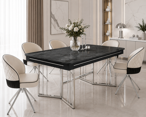 Masa de sufragerie VENUS IRONY MARBLE 170*90*76