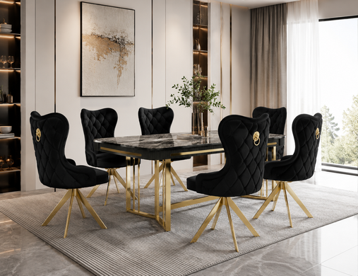 Scaun de sufragerie CAMELIA ML 28 (pitant) 48*49*94, negru