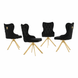 Scaun de sufragerie CAMELIA ML 28 (pitant) 48*49*94, negru