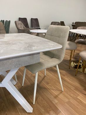 Dining table LOTUS WHITE MARBLE 130/170*80*75