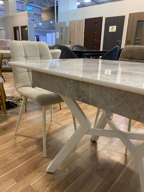 Dining table LOTUS WHITE MARBLE 130/170*80*75