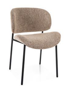 Scaun de dining KISO (FRAME BLACK/BEIGE 33) 53*46*81 cm
