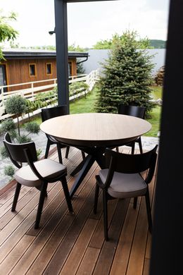 Wooden dining chair Diran, Wenge, Umbrel fabric 09 (29735)
