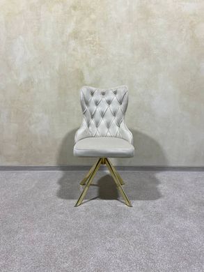 Dining chair CAMELIA-G (swivel) 48*49*94, beige