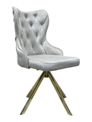 Dining chair CAMELIA-G (swivel) 48*49*94, beige