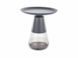 Măsuță de cafea TIFFANY A NEGRU MAT cu NEGRU (METAL/STICLĂ) 50&times;52 cm